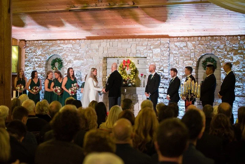 Indoor ceremony at Glenhaven Events